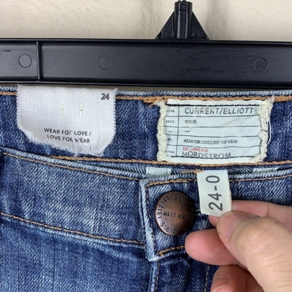 Current Elliot The Fling distressed slim bf  jean - Picture 8 of 10